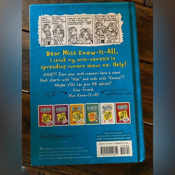 Dork Diaries, Tales from a NOT-SO Smart Miss Know-It-All by Rachel Renée Russell - Picture 3 of 3
